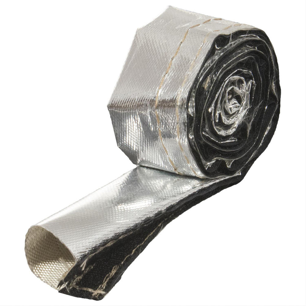 Heatshield Products Thermaflect Sleeve - 1-1/2" ID - 3 Ft. - Hook and Loop Closure - Fiberglass - Silver