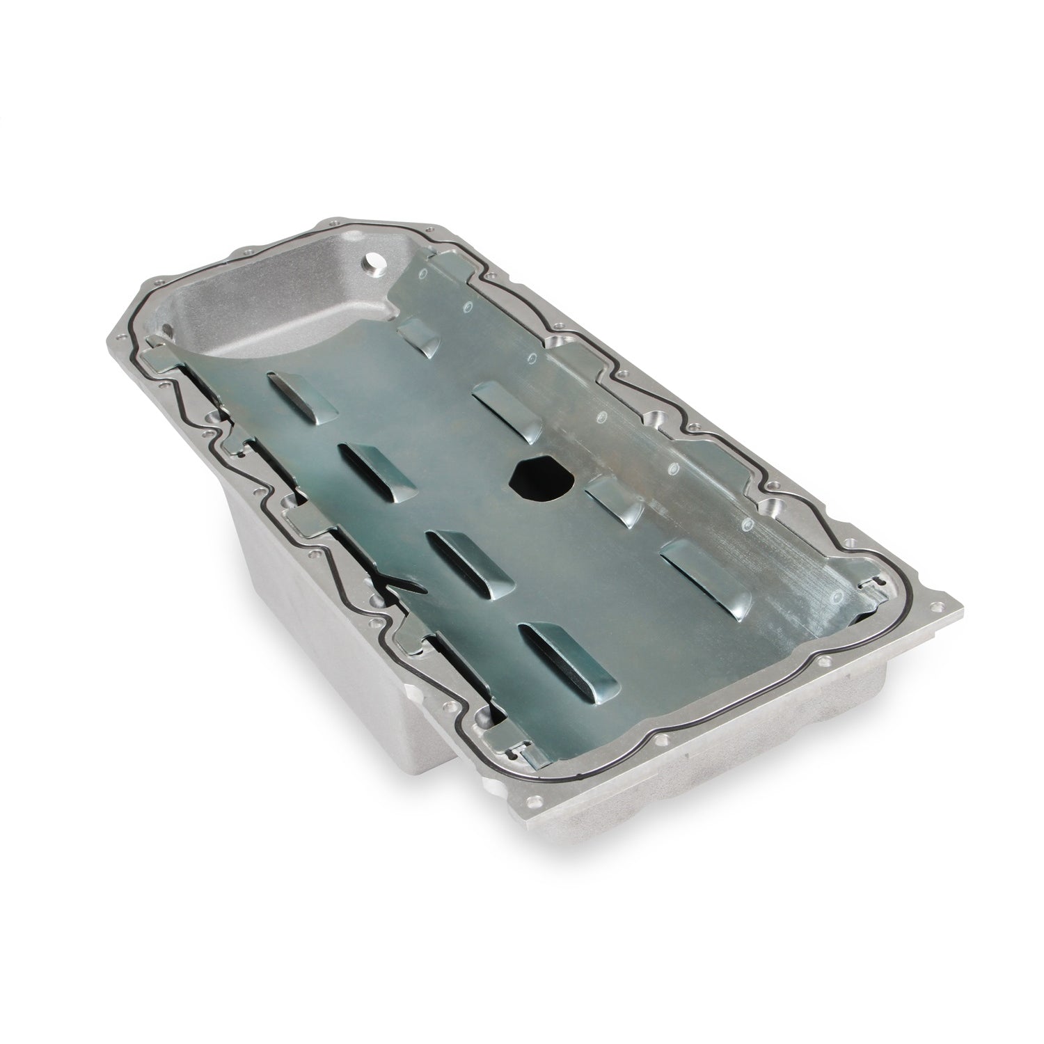 Holley Retrofit OIl Pan - Mid Sump - 6 Quart - 6-2/5 in Deep - Baffle/Pickup/Tray - Mopar Gen III Hemi