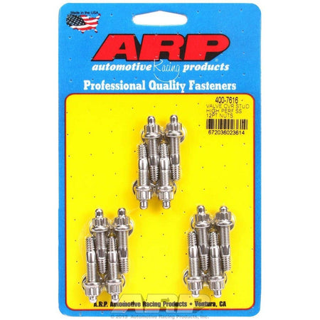 ARP Stainless Steel Valve Cover Stud Kit - For Cast Aluminum Valve Covers - 12 Pt. - 1/4"-20 x 1.500"