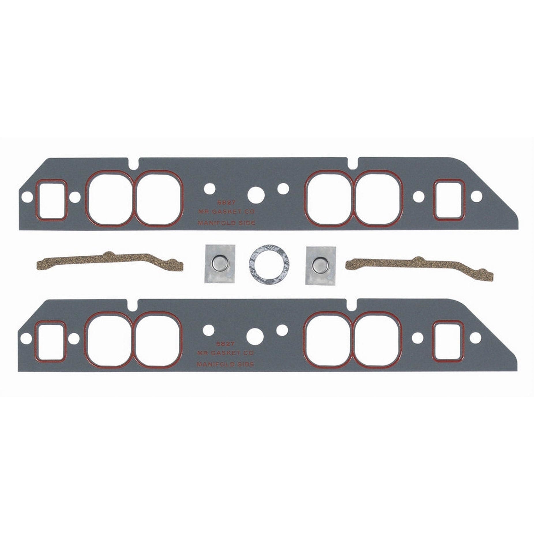 Mr. Gasket Ultra Seal Intake Gasket - Port Dimensions: Width: 1.85 in. x Height: 2.16 in.