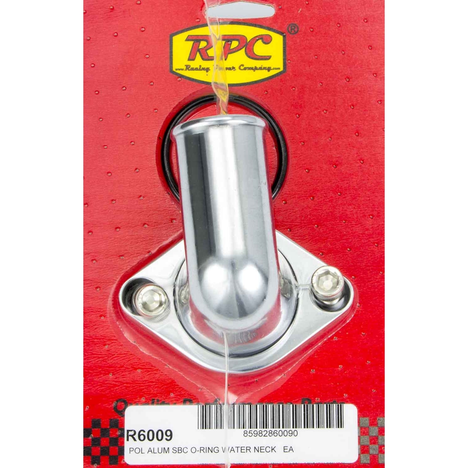 Racing Power Aluminum Water Filler Neck - 90 Swivel - Chevy V8