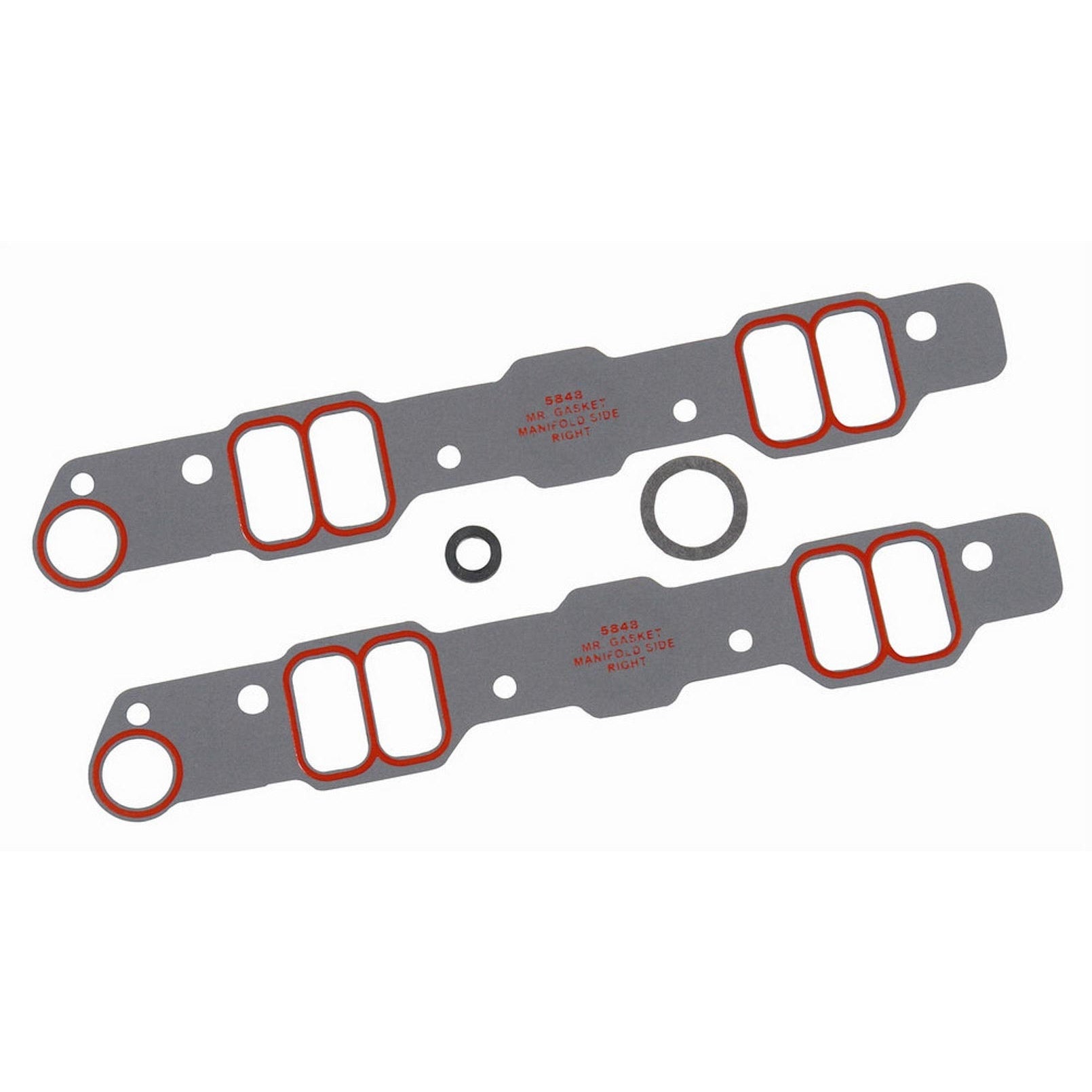Mr. Gasket Ultra Seal Intake Gasket - Port Dimensions: Width: 1.14 in. x Height: 2.06 in.