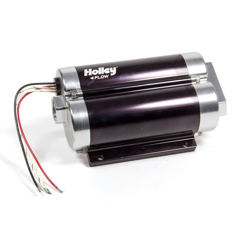 Holley 160 GPH Dominator In-Line Billet Fuel Pump (Dual Inlet)