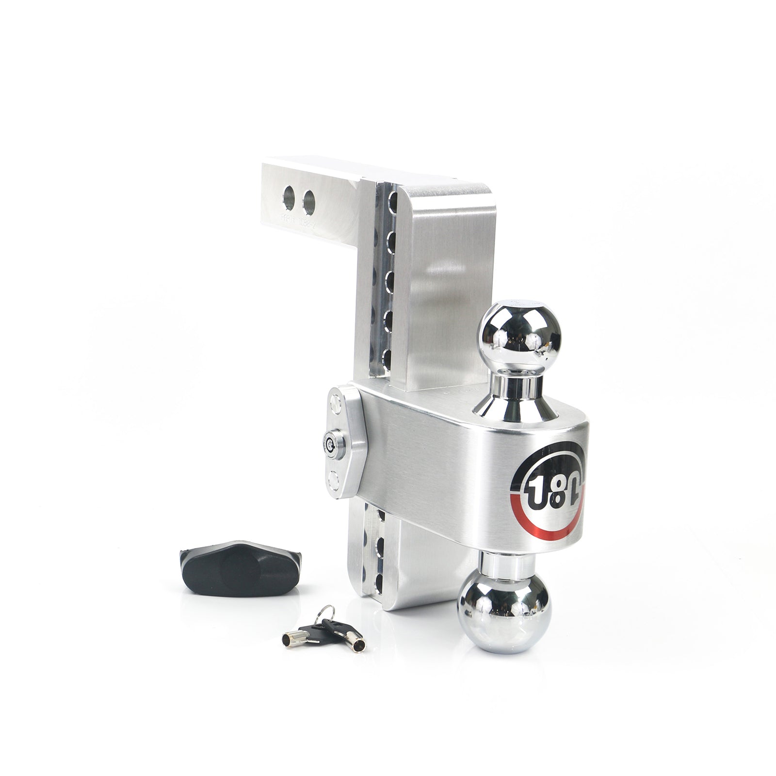 Weigh Safe Ball Mount Hitch - 2/2-5/16" Hitch - 8" Drop - 8000/12500 lb Capacity - Aluminum/Steel/Chrome