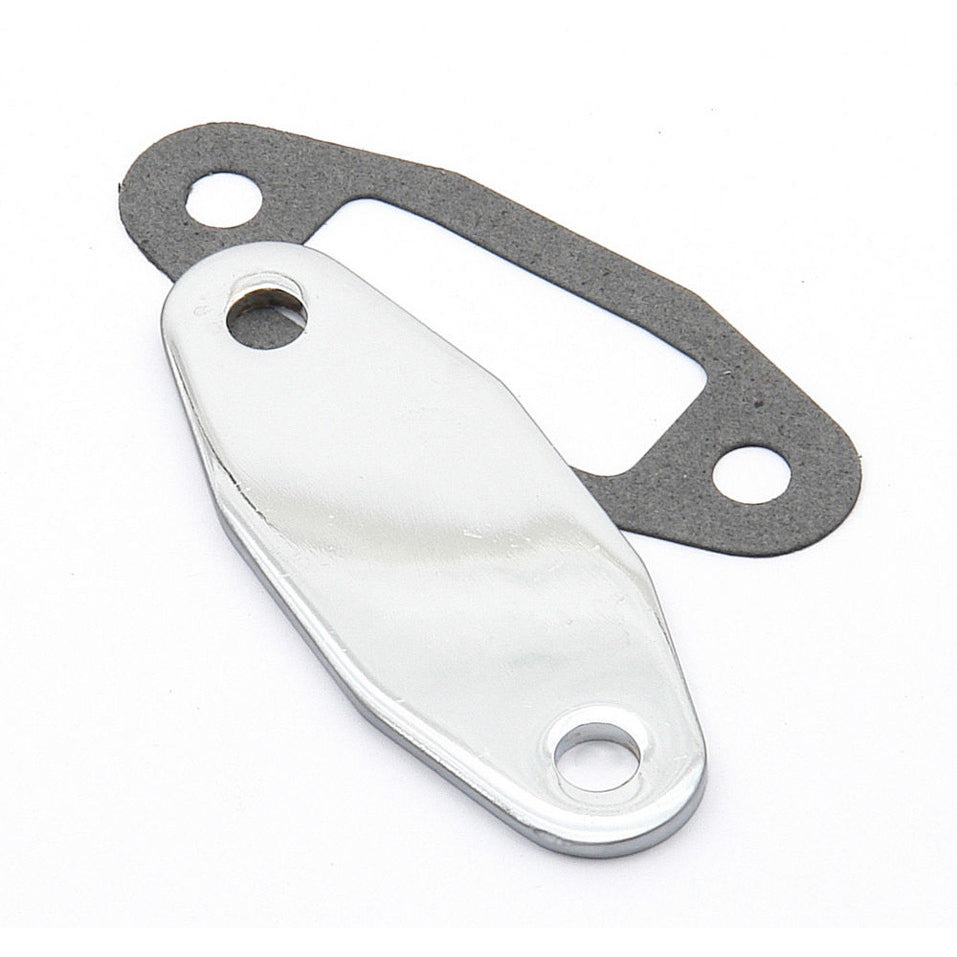 Mr. Gasket Fuel Pump Blockoff - Chrome - Ford Cleveland / Modified