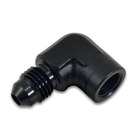 Vibrant Performance 90 Degree 4 AN Male to 1/8 in NPT Male Adapter - Black