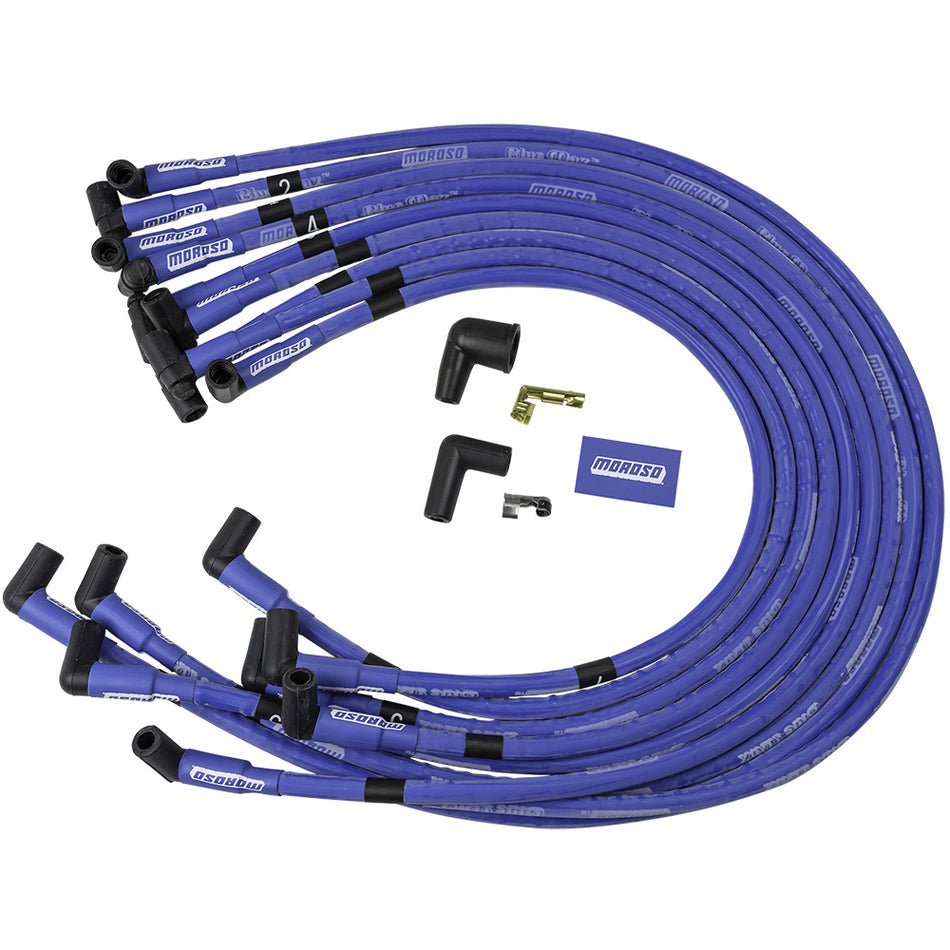 Moroso Blue Max Spiral Core Race Wire Set - BB Chevy