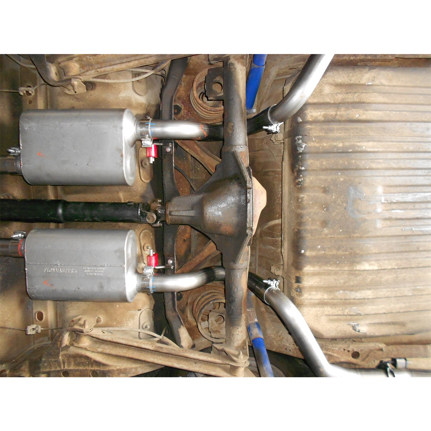 Flowmaster Header-back System 409S - Dual Rear Exit-AmeriCan Thunder - Aggressive Sound - 2-1/2" Tailpipe