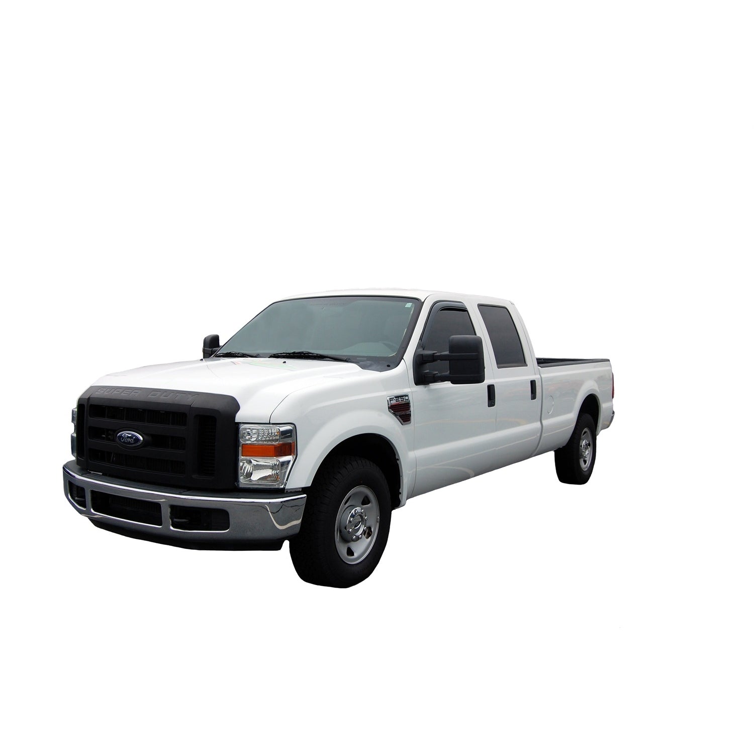 Auto Ventshade Front In-Channel Ventvisor - Stick-On - Dark Smoke - Ford Fullsize Truck 1999-2014 - Pair