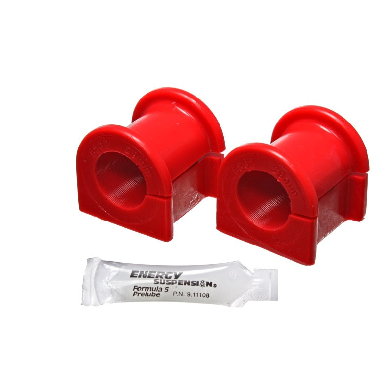 Energy Suspension Hyper-Flex Sway Bar Bushing Front 29 mm Bar Steel/Polyurethane - Zinc Oxide/Red