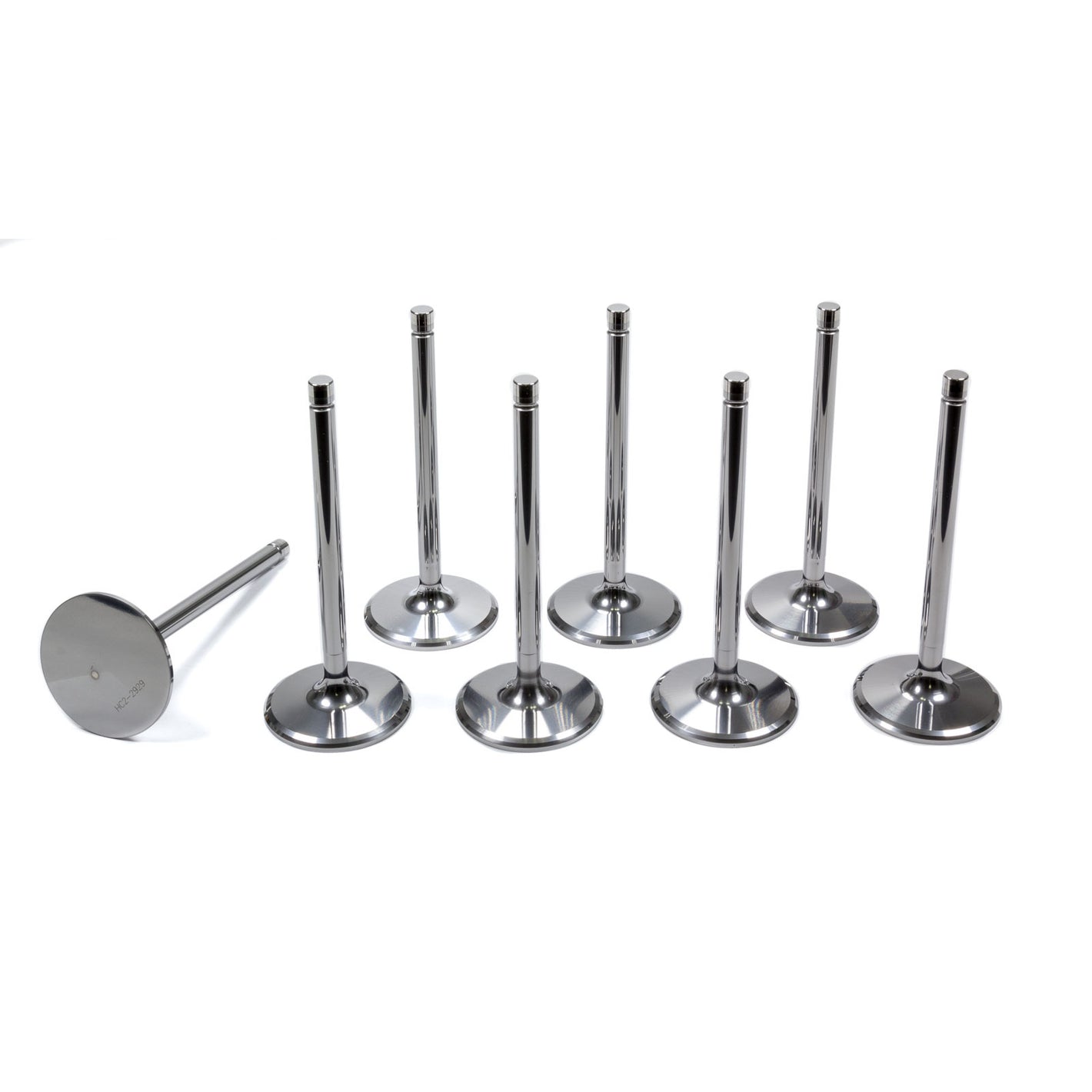 Del West Titanium 11/32" Intake Valves - 2.100" Head Diameter - 5.140" Overall Length - (Set of 8)