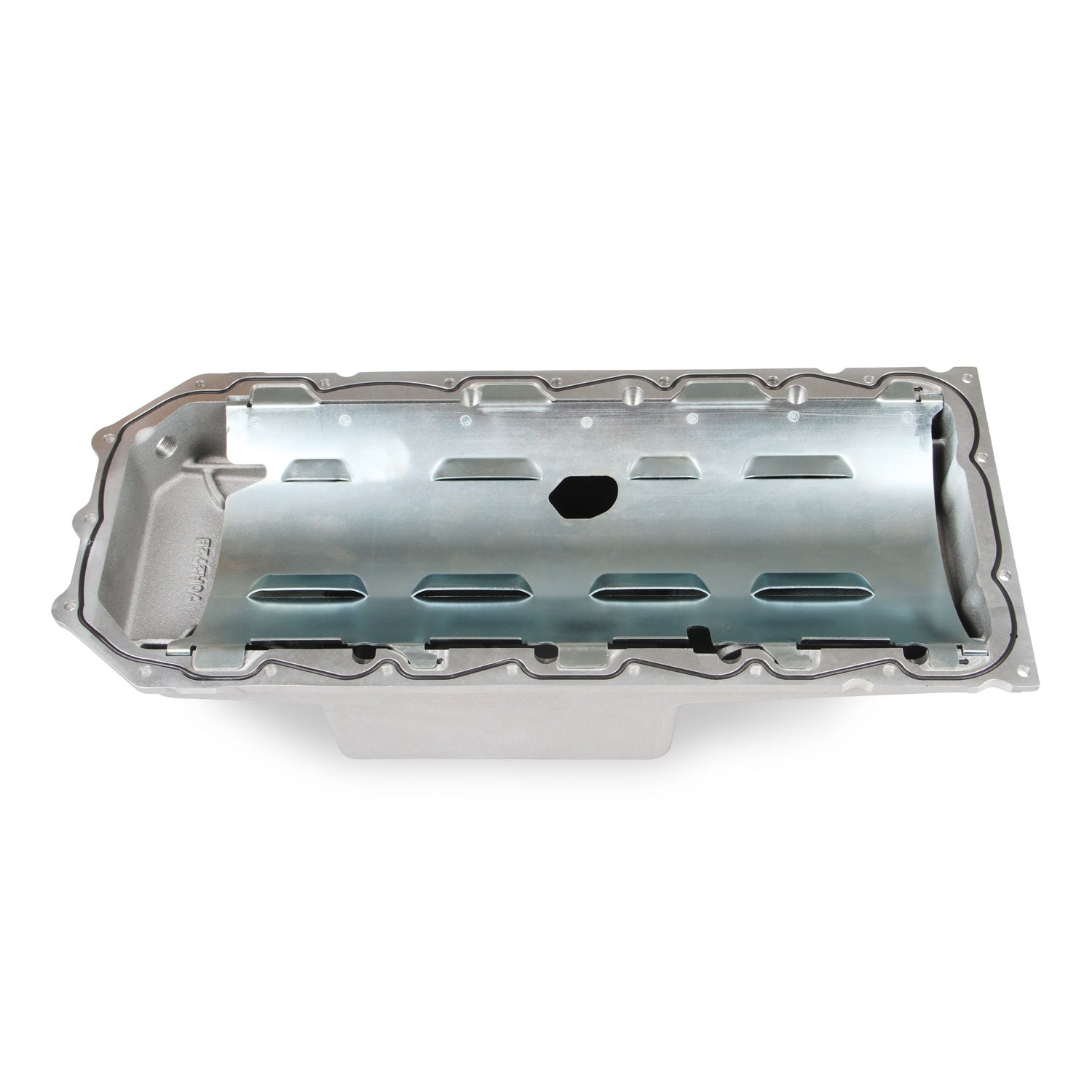 Holley Retrofit Engine Oil Pan - Mid Sump - 6 qt - 6-2/5" Deep - Baffle/Pickup/Tray - Aluminum - Mopar Gen III Hemi