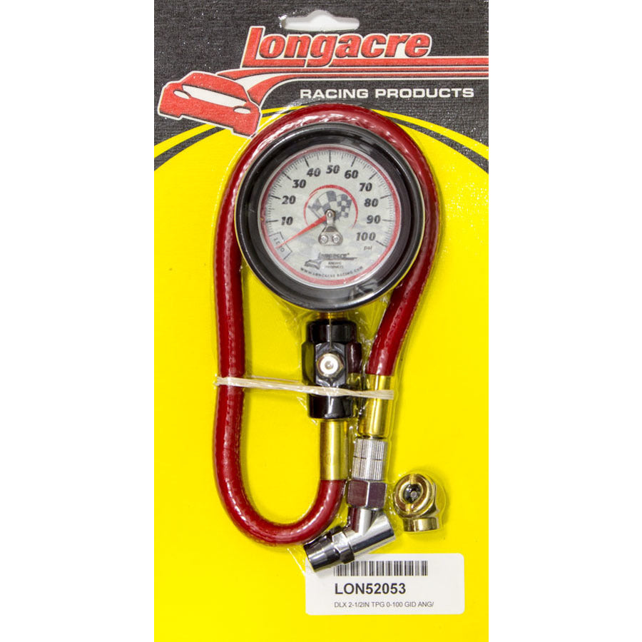 Longacre Deluxe Glow in the Dark Tire Pressure Gauge - 0-100 psi