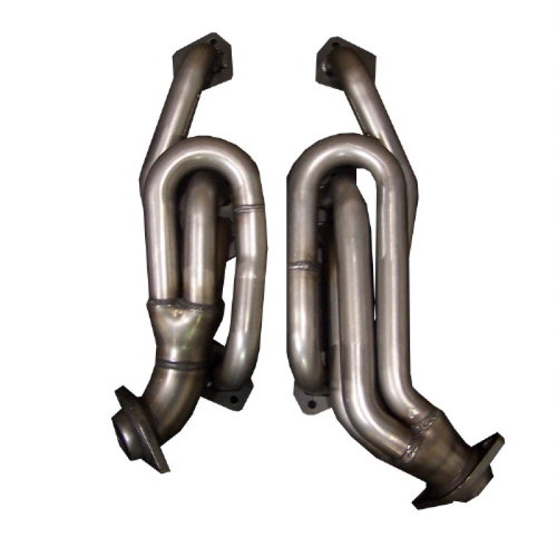Gibson Shorty Headers - 1.5 in Primary - Stock Collector Flange - Small Block Mopar - Dodge Midsize Truck 1996-2003 - Pair
