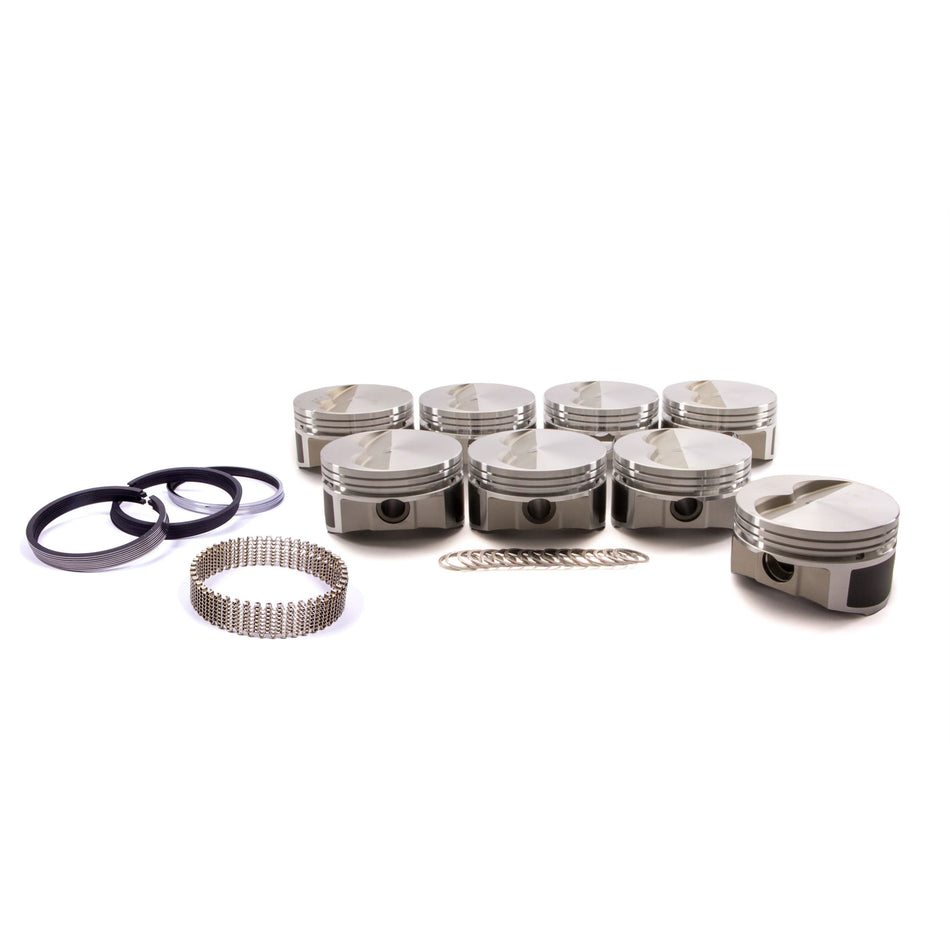 ProTru by Wiseco 23 Degree Flat Top Forged Piston and Ring Kit - 4.060 in Bore - 1/16 x 1/16 x 3/16 in Ring Grooves - Minus 5.00 cc - Small Block Chevy PTS504A6