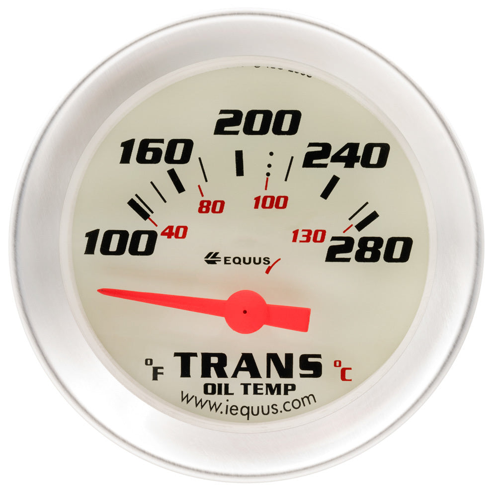 Equus 8000 Series Transmission Temperature Gauge - 100-280 Degree F