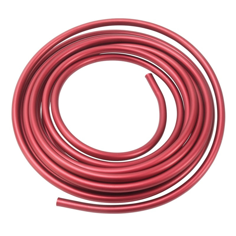 Russell 3/8 Aluminum Fuel Line 25 Ft. - Red Anodized