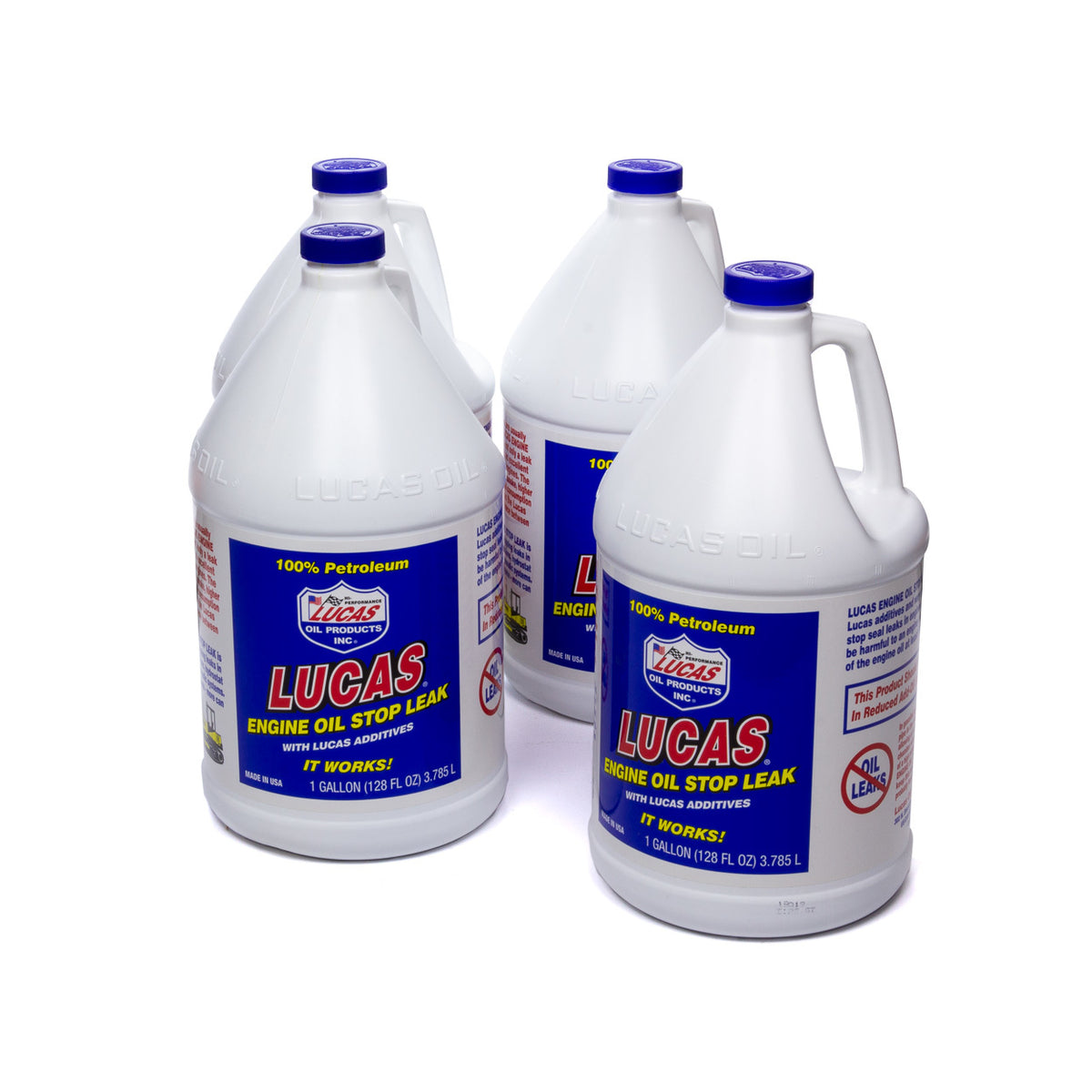 Lucas Engine Oil Stop Leak Case 4x1 Gallon