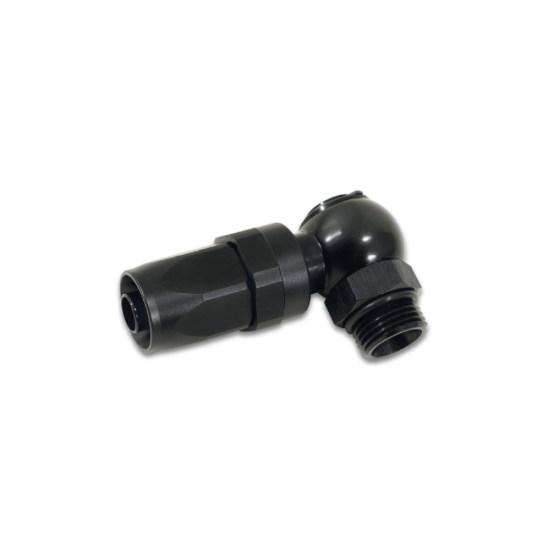 Vibrant Performance Straight 16 AN to 16 AN Male O-Ring Banjo Hose End - Swivel - Black