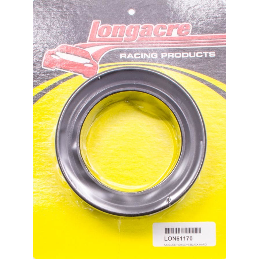 Longacre 5", 5.5" Deep Groove Coil Spring Rubber - Black (Hard)