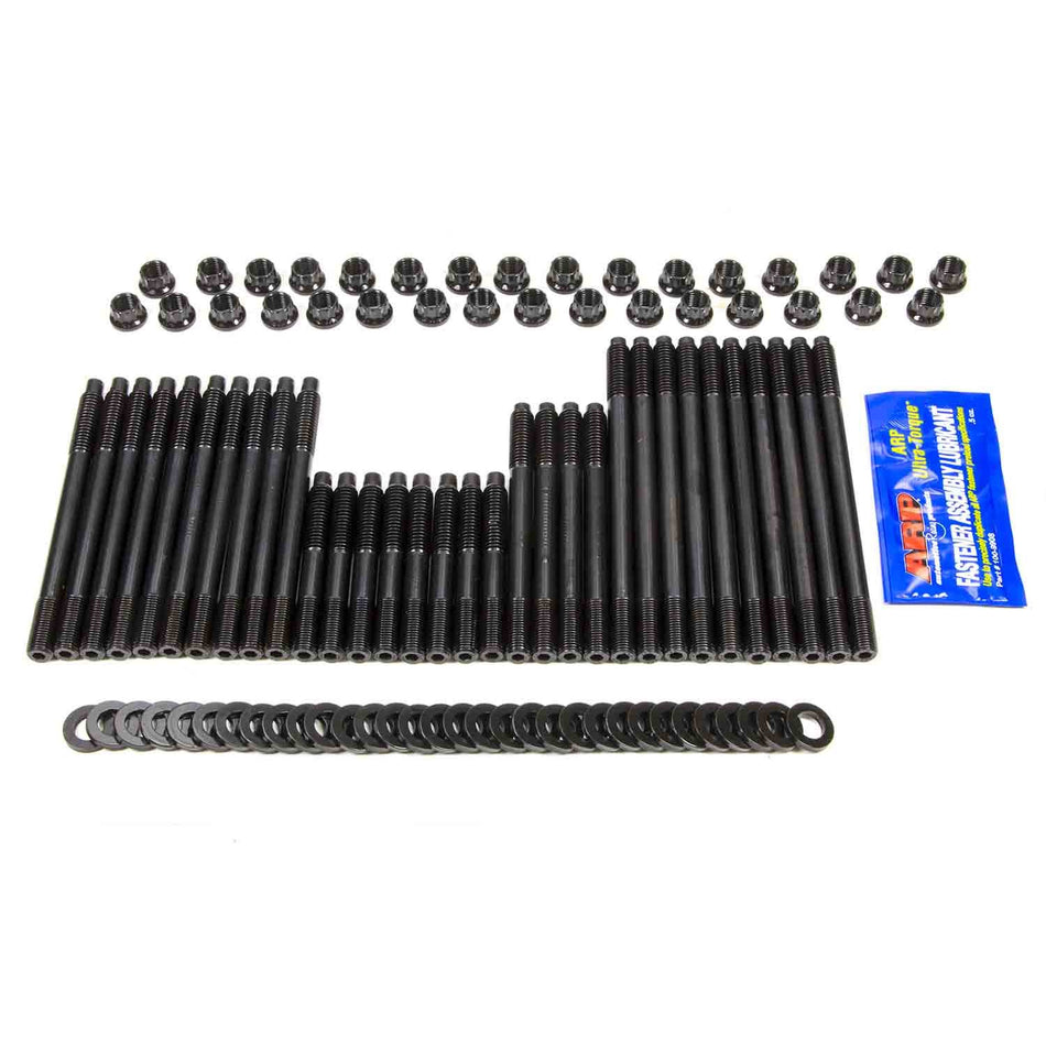 ARP Cylinder Head Stud Kit - 12 Point Nuts - Chromoly - Black Oxide - Aftermarket Head - Big Block Chevy 135-4208