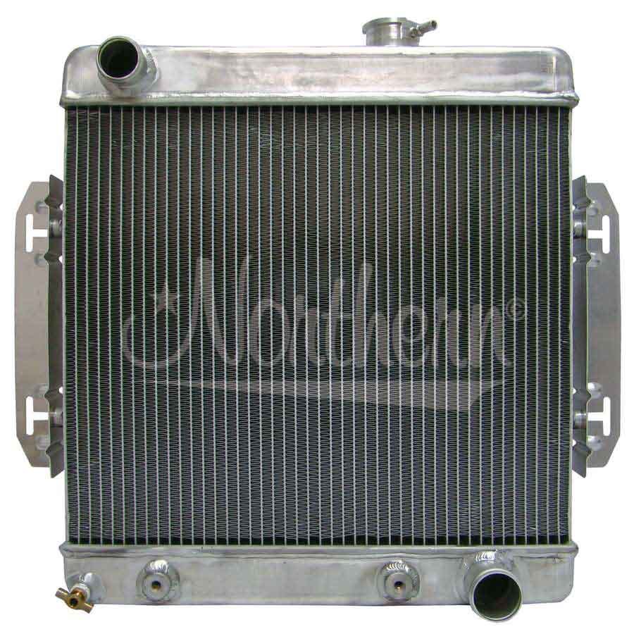 Northern Aluminum Radiator - 20.25 in W x 19.75 in H x 3.125 in D - Driver Side Inlet - Passenger Side Outlet