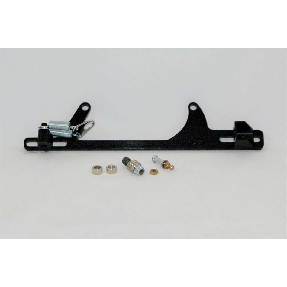 AED Performance Carb Mount Throttle Cable Bracket Return Spring Aluminum Black Anodize - GM Cable