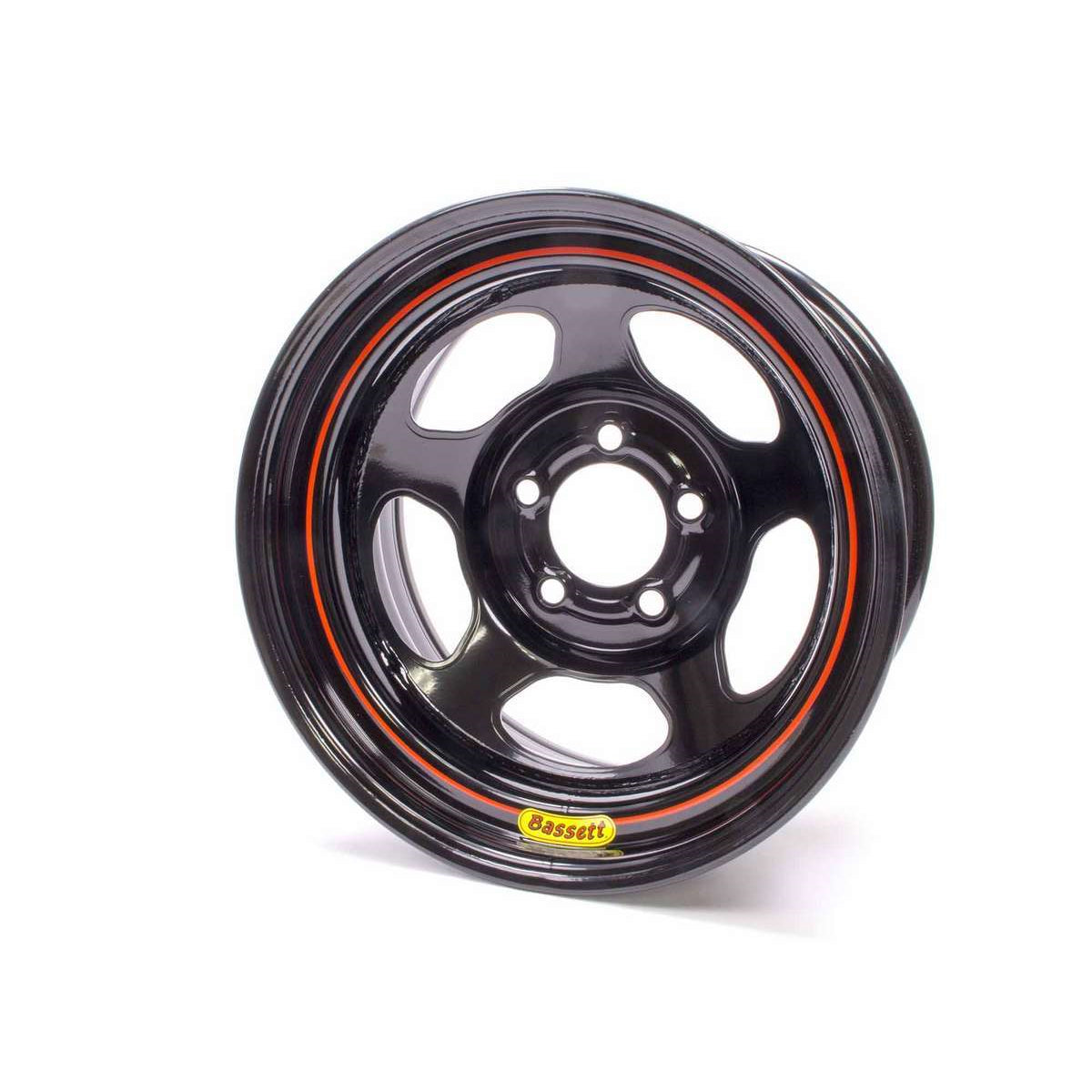 Bassett Armor Edge Dirt Track Wheel - 15" x 8" - 5 x 5" - Black - 4" Back Spacing - 19 lbs.