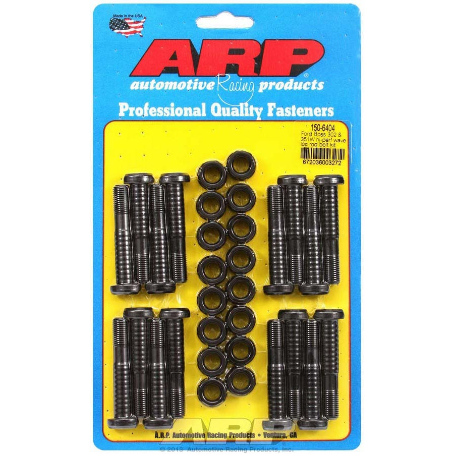 ARP High Performance Wave-Loc Rod Bolt Kit - Fits Ford Boss 302, 351W V8 - Set of 16