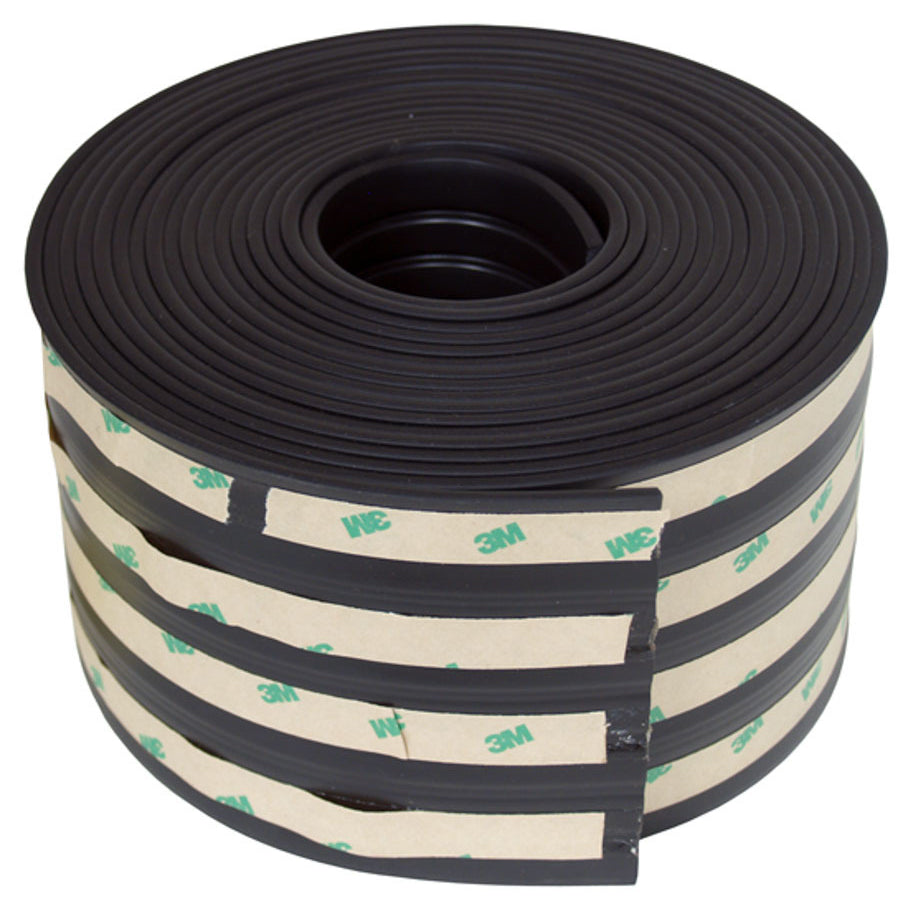 Pacer Performance Step Pad Step Guard - 4" Wide - 20 Ft. Long - Slip Resistant - Stick-On - Plastic - Black - Universal