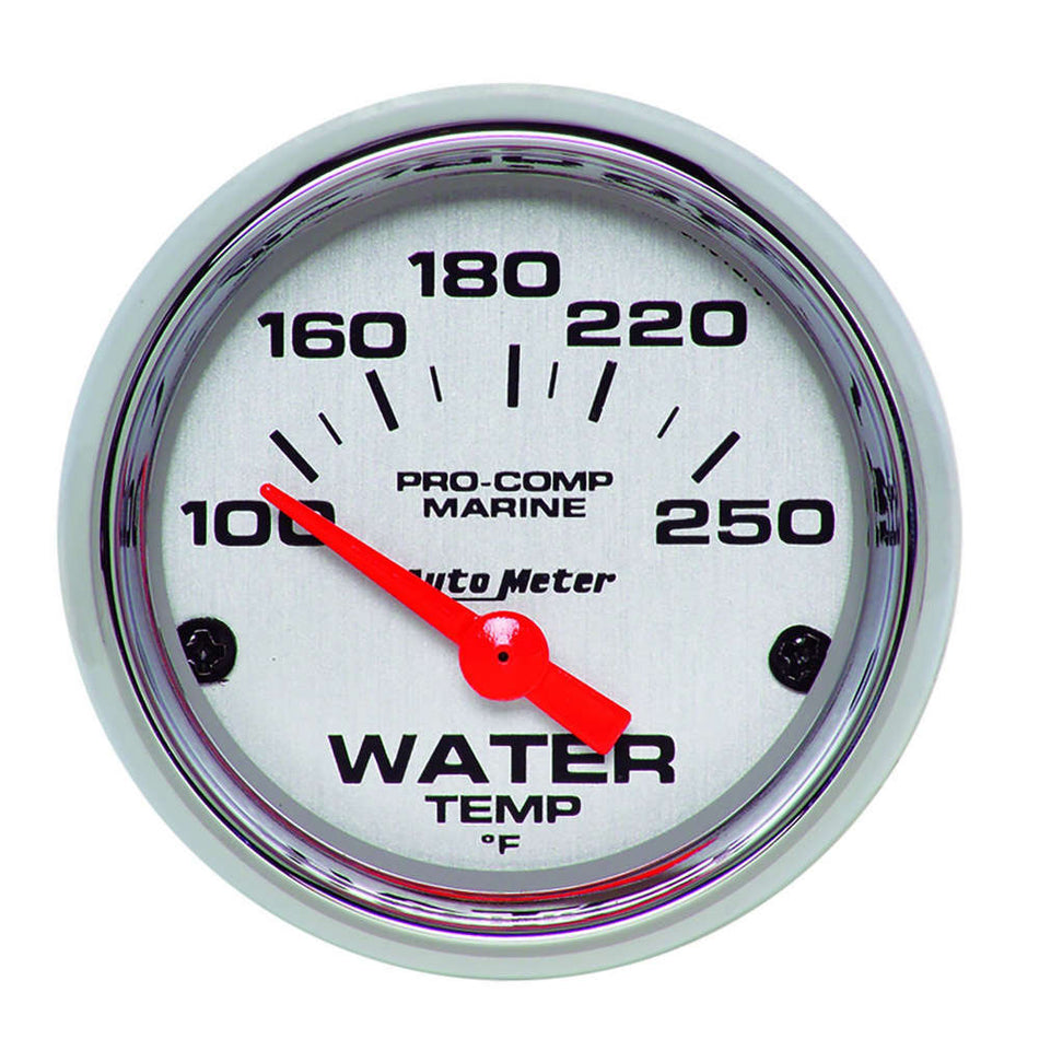 Auto Meter 2-1/16 Water Temp Gauge 100-250F P/C Marine