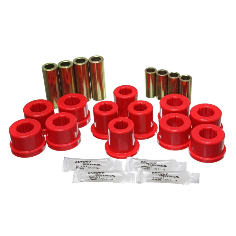 Energy Suspension Hyper-Flex Front Control Arm Bushing - Red/Cadmium - Toyota Supra 1987-92