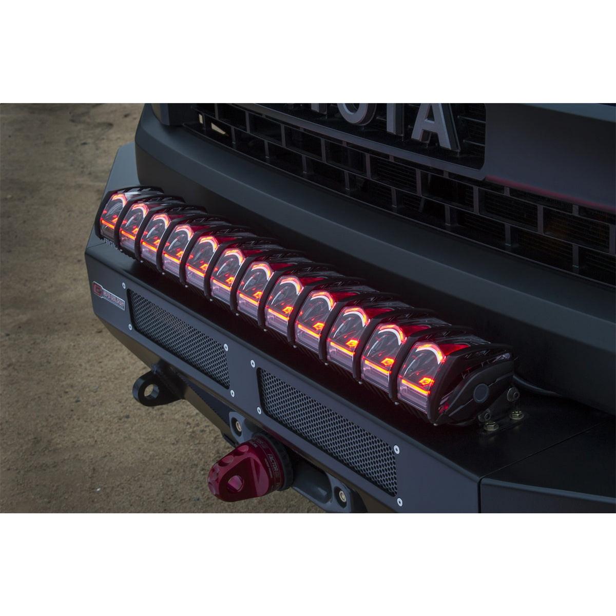 Rigid Industries Adapt LED Light Bar - Single Row - 72 Watts - 10" Long - White LED - Aluminum - Black - Universal