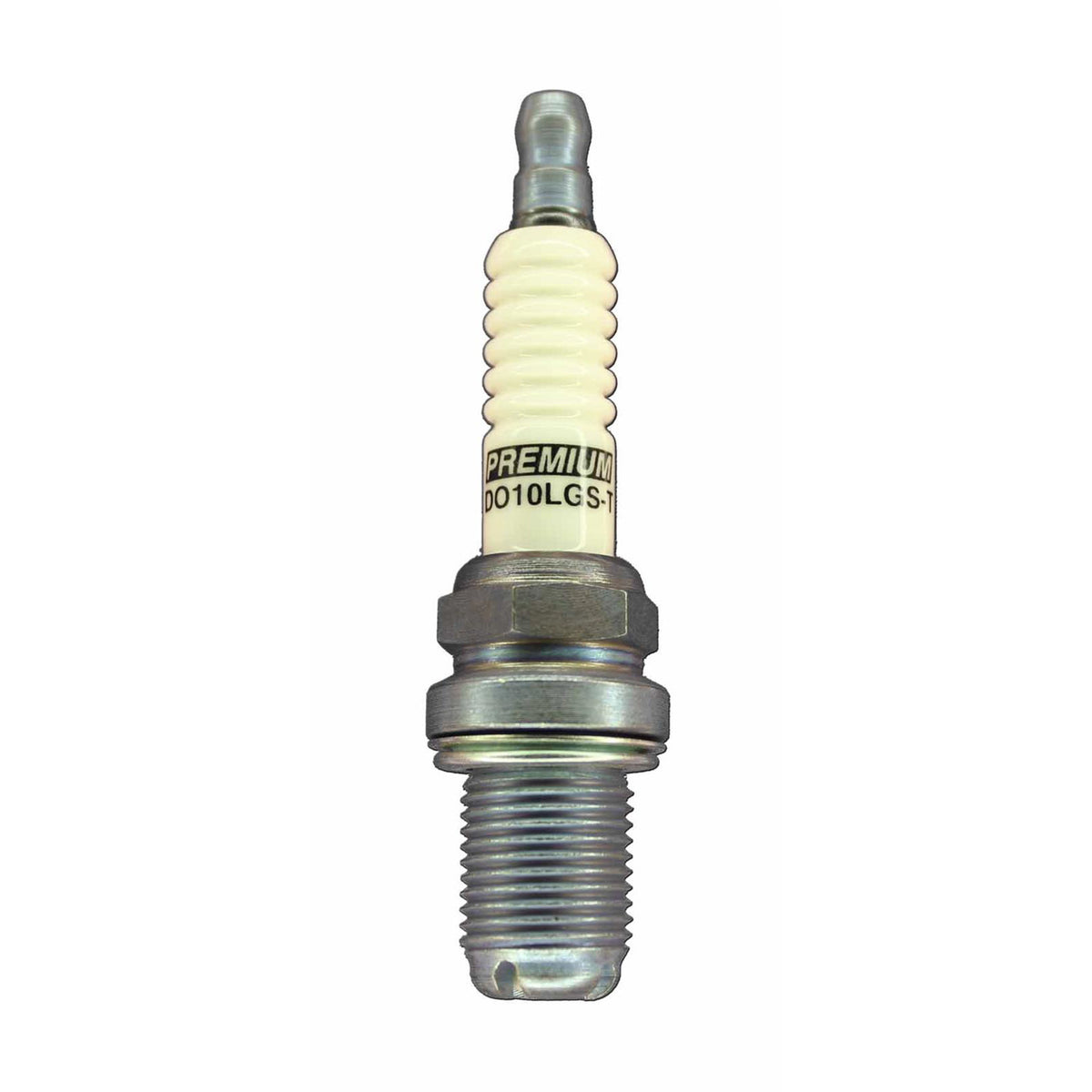 Brisk Premium Racing Spark Plug - 14 mm Thread - 19 mm R - Heat Range 10 - Gasket Seat - Non-Resistor DO10LGS-T