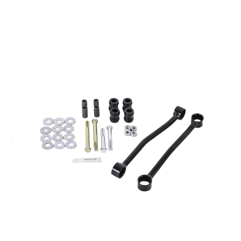 Hellwig Front End Link - Stock Height - Rubber Bushings / Sleeves - Black Powder Coat - Ford Fullsize Truck 2000-04