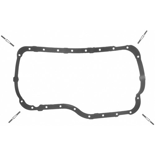 Fel-Pro 1-Piece Oil Pan Gasket - Silicone Rubber - Ford 4-Cylinder