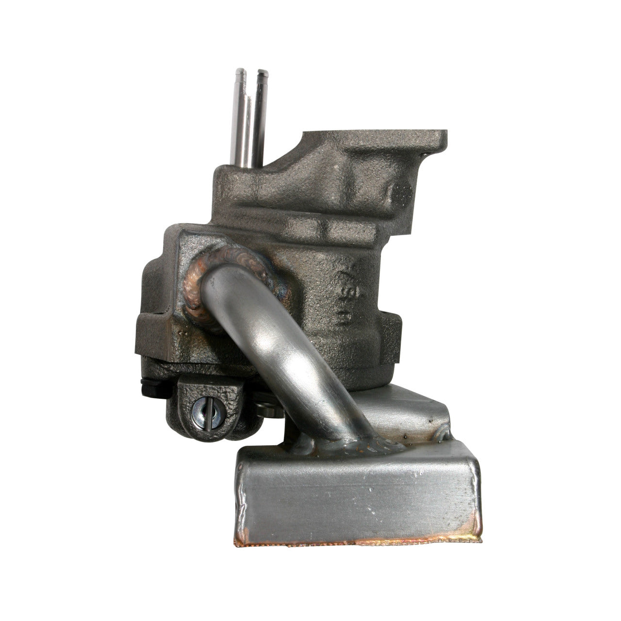 Moroso High Volume Wet Sump Oil Pump - Standard Pressure - Welded Offset Pickup - 8 in Deep Pan - Big Block Chevy