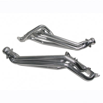 BBK Performance Long Tube Headers - 1.875 in Primary - Stock Collector Flange - Metallic Ceramic - Ford Coyote - Ford Mustang 2011-22 - Pair