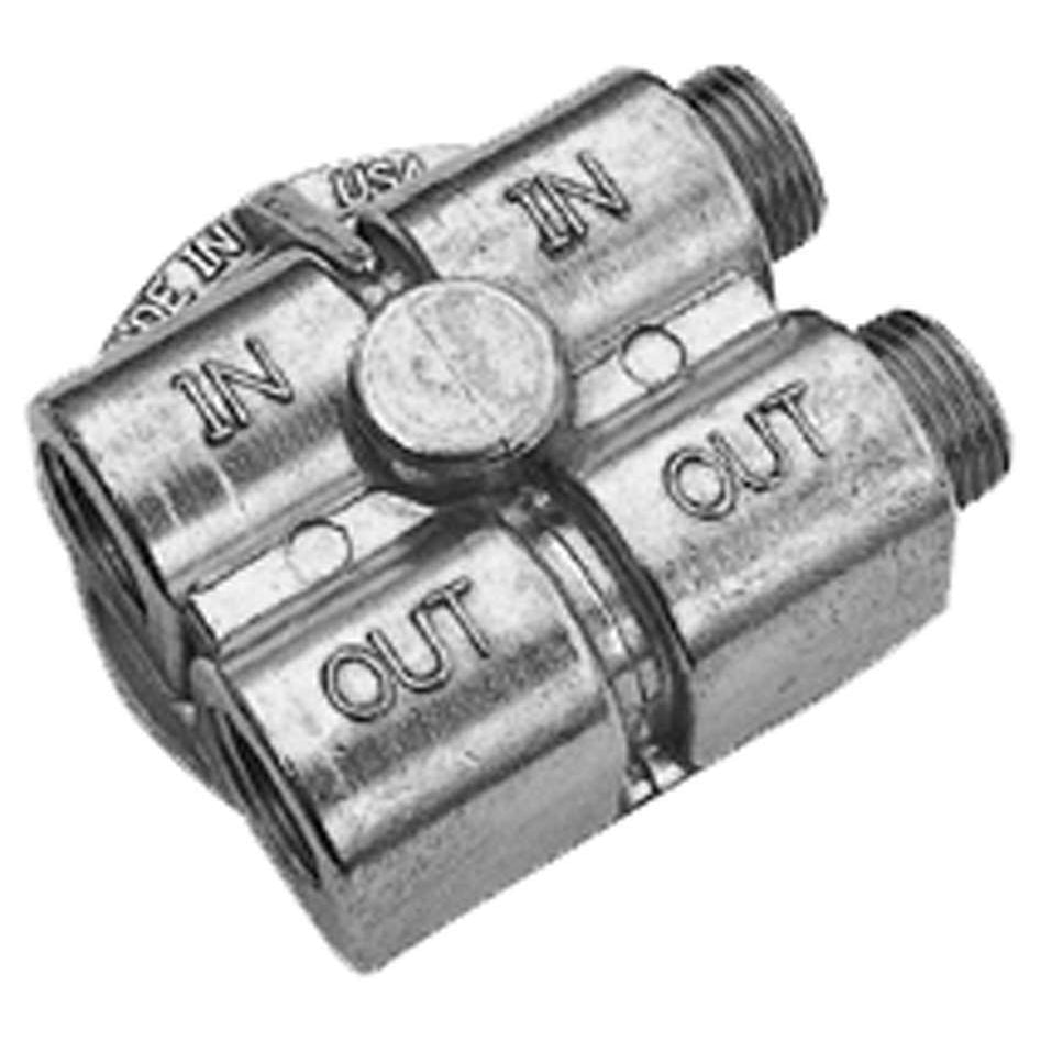 Trans-Dapt Oil Pressure Bypass Adapter - 90 Degree - 2-1/2 in ID - 20 mm x 1.5 in Thread