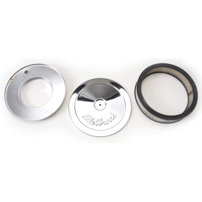Edelbrock Chrome Air Cleaner - 10" Diameter w/ 2" Element (3-1/2")