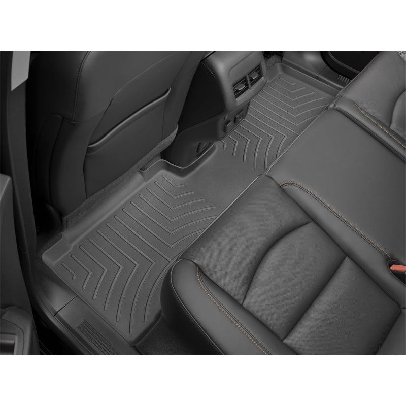 WeatherTech FloorLiner - 2nd Row - Rubber - Black - Lincoln Midsize Crossover 2020-21