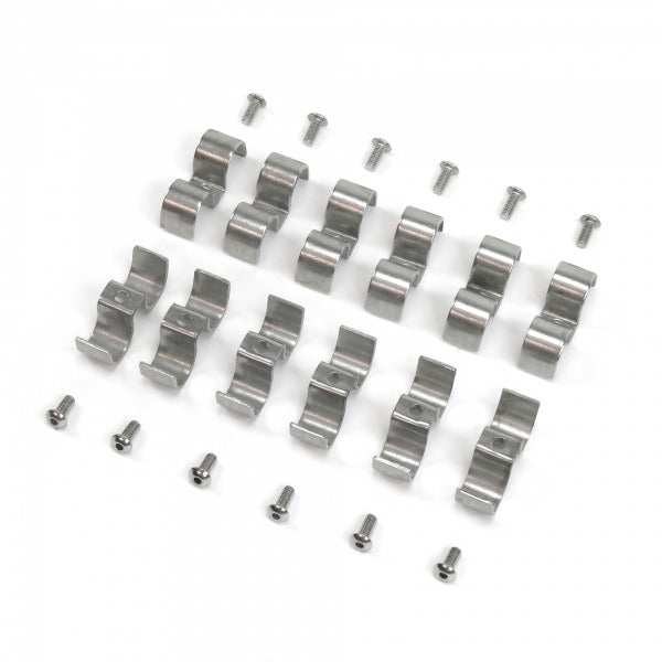 Keep it Clean Wiring Steel Line Clamp 3/8" ID Double Mounting Screws Included - Steel