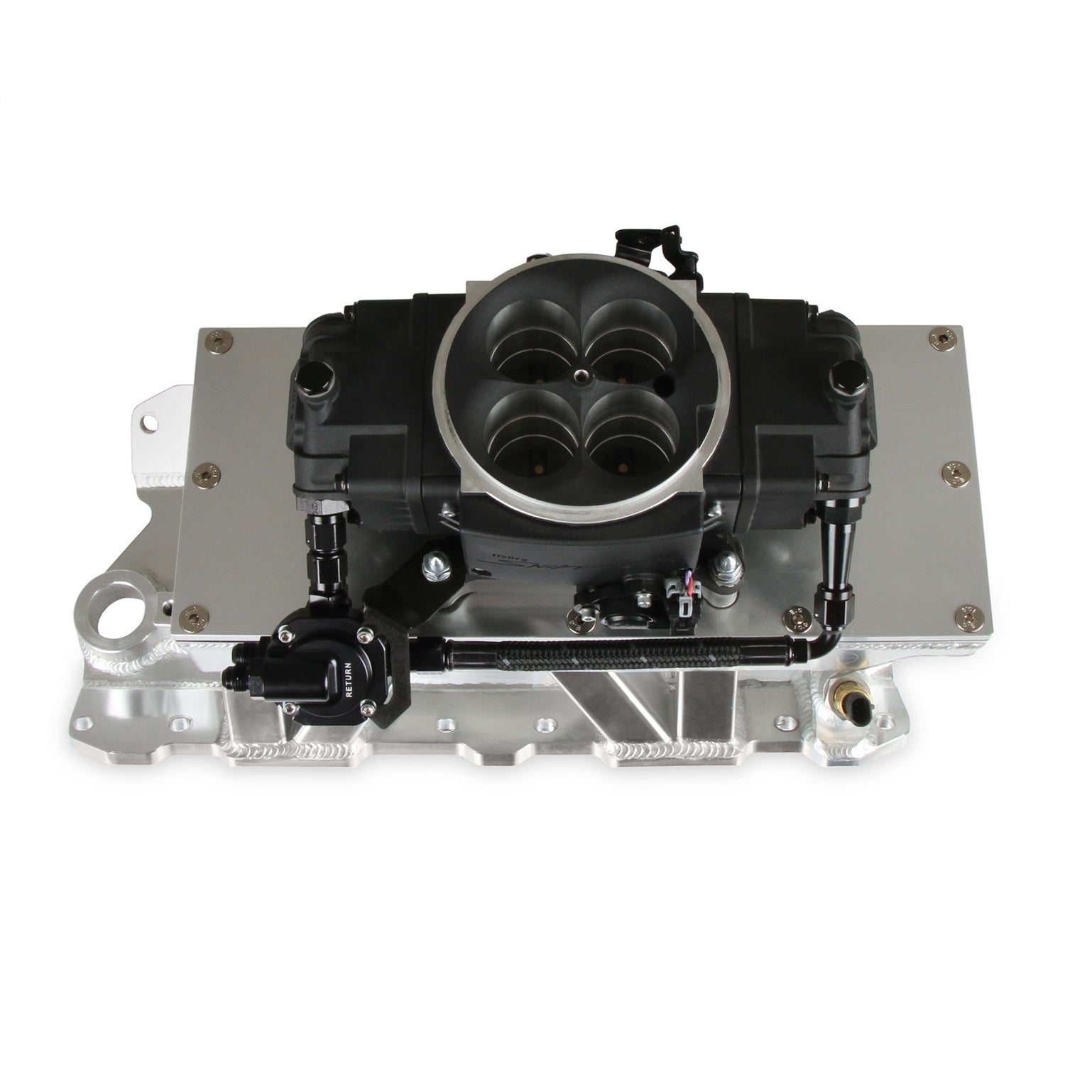 Holley Sniper EFI EFI Stealth Fuel Line - 6 AN Braided Stainless - Pressure Regulator