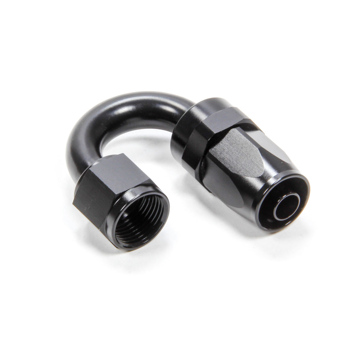 Triple X Race Co. Hose End Fitting 180 Degree 8 AN Hose to 8 AN Female Swivel - Aluminum