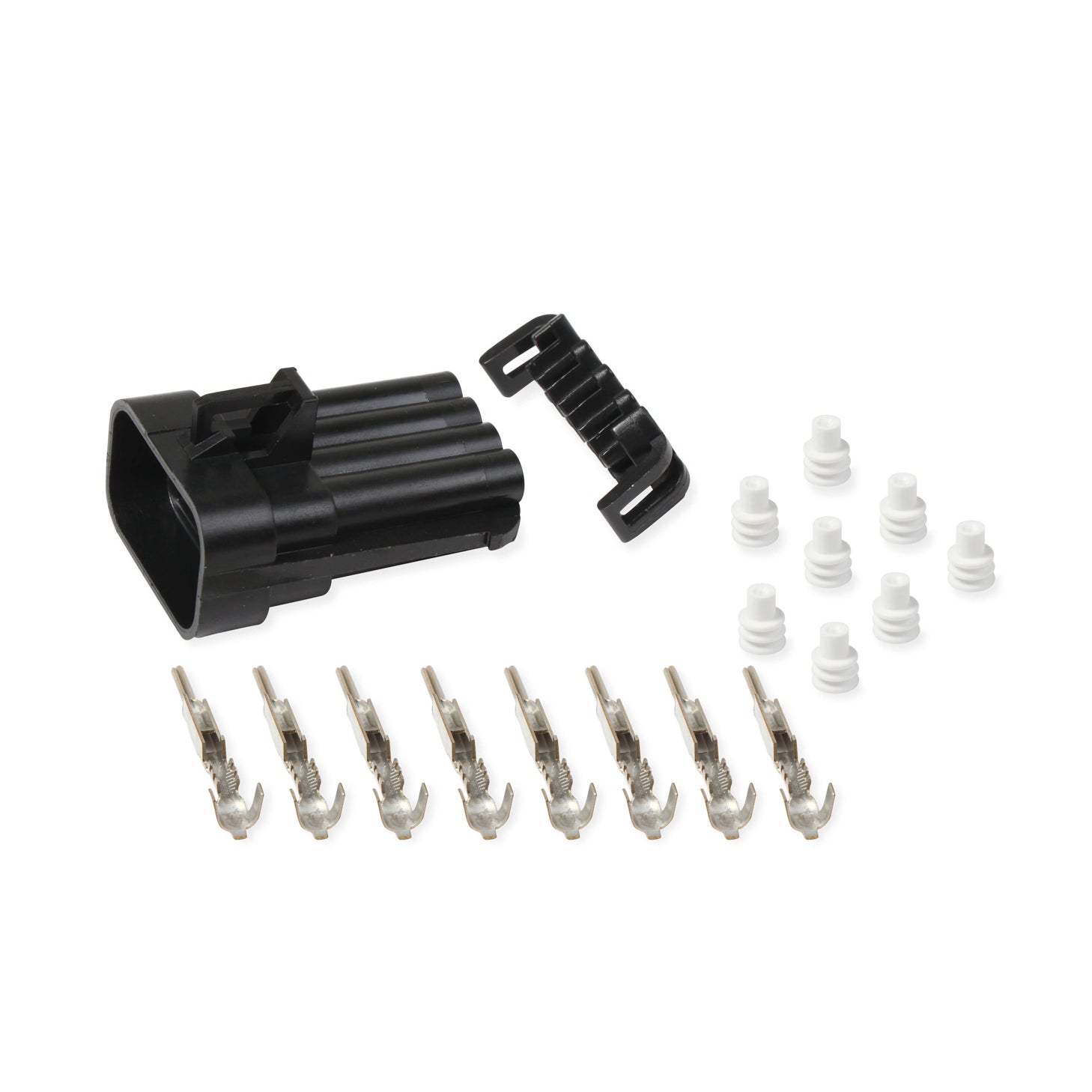 Holley EFI 8 Pin Connector - Male - Inlet/Outlet