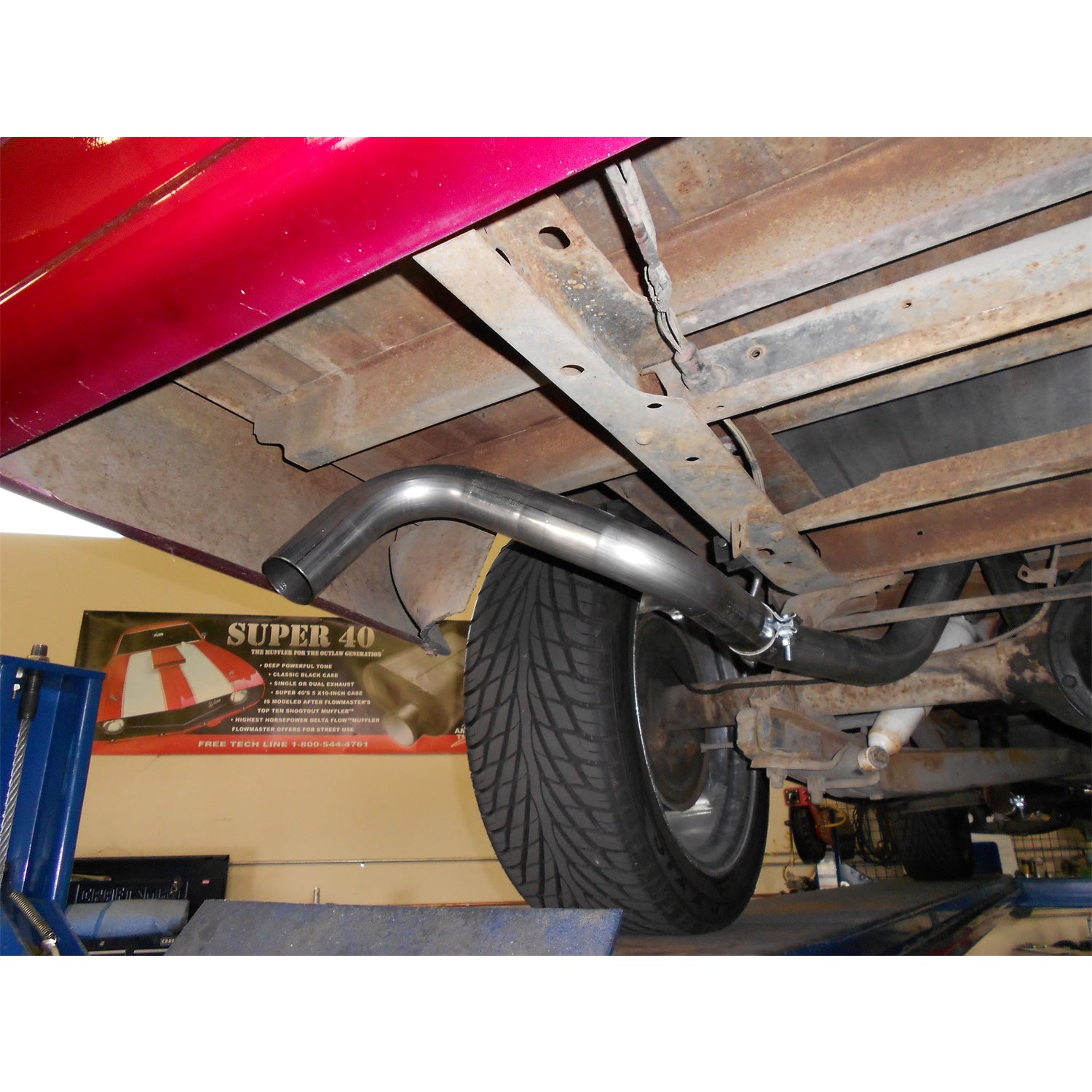 Flowmaster American Thunder Exhaust System Header Back 2-1/2" Tailpipe 2-1/2" Tips - Stainless