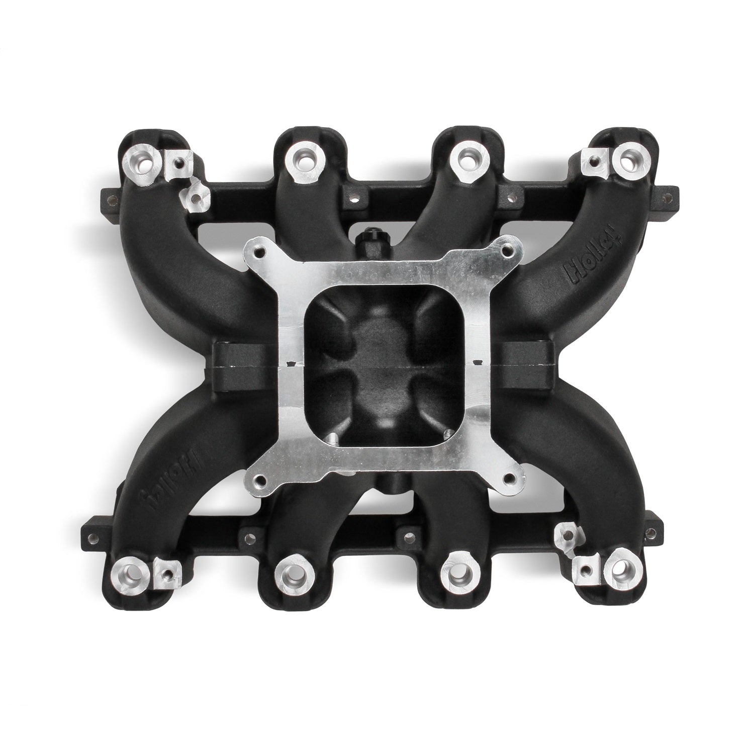Holley Single-Plane Race Square Bore Single Plane Intake Manifold - Black Ceramic - LS1 / LS2 / LS6 - GM LS-Series