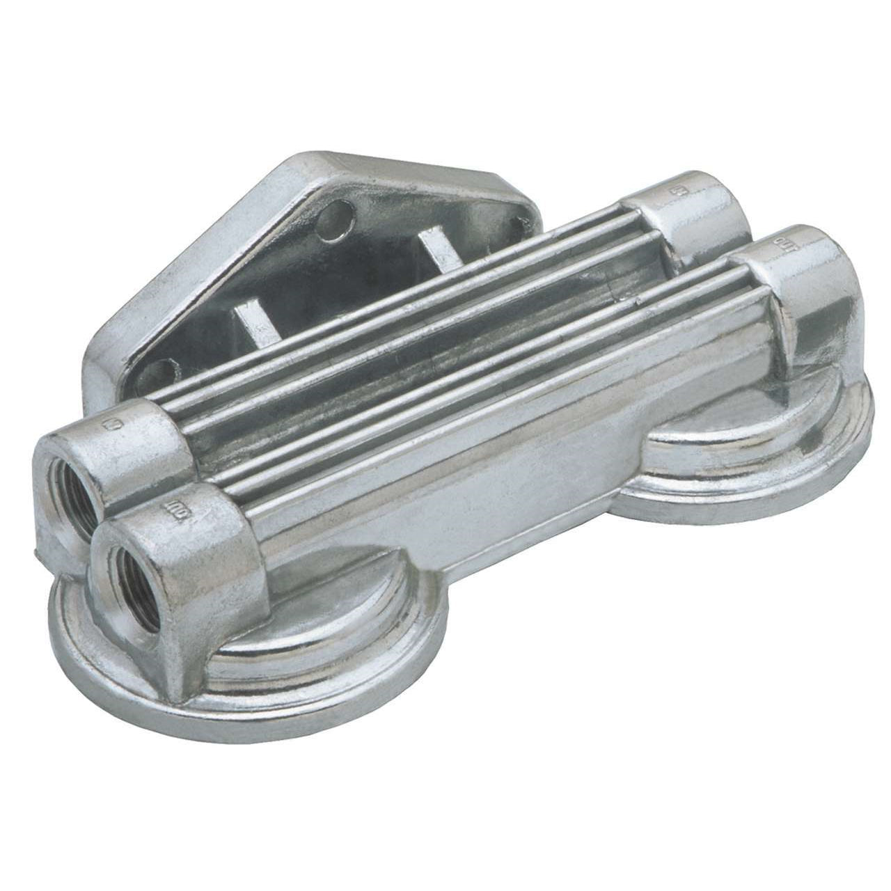 Trans-Dapt Remote Oil Filter Bracket - Dual