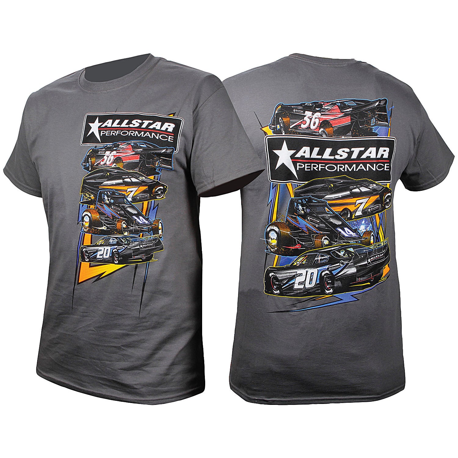 Allstar Performance Circle Track T-Shirt - Dark Gray - XX-Large