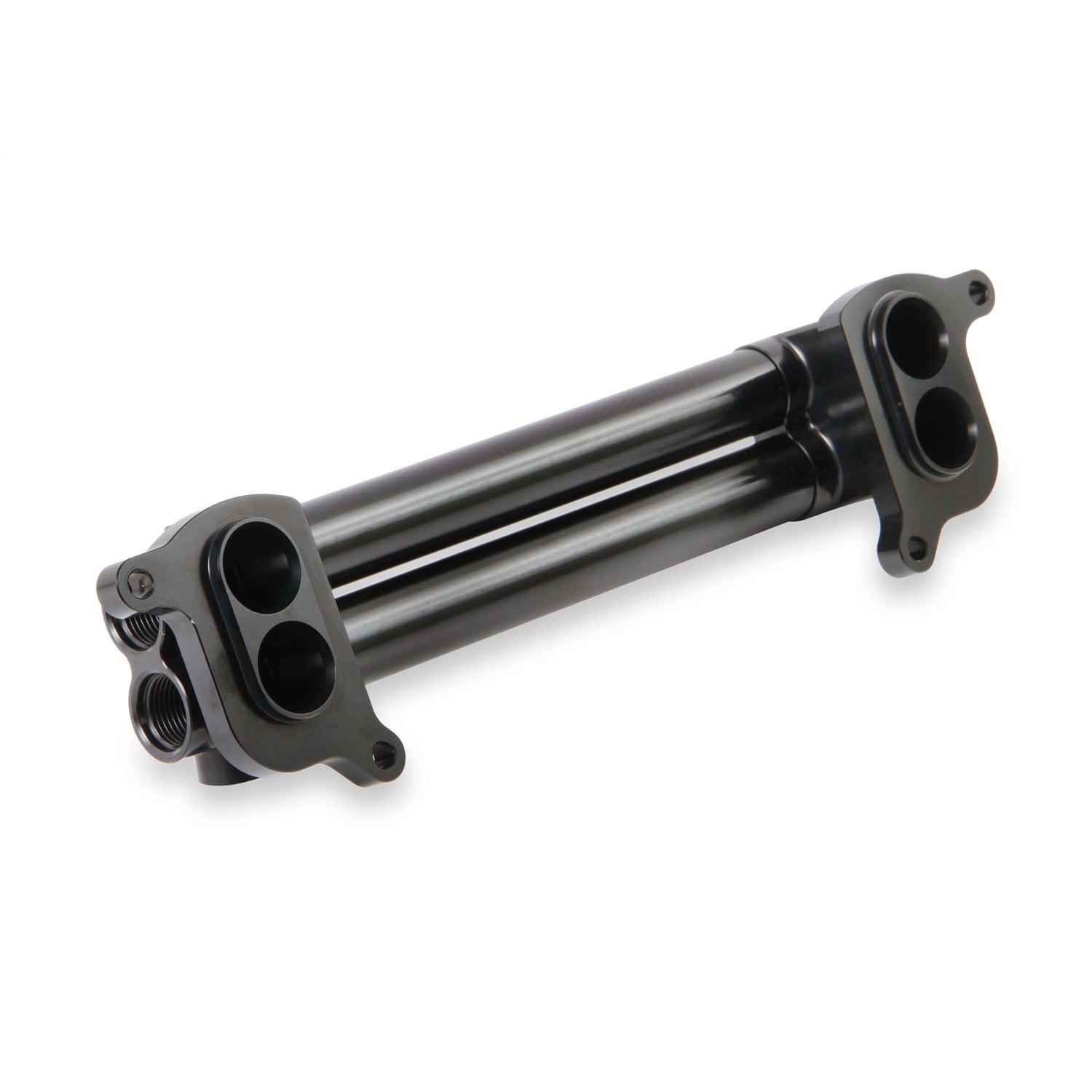 Earl's Intercooler Manifold - 10 AN Female O-ring Outlets - 10 AN Female O-Ring Inlets - Black